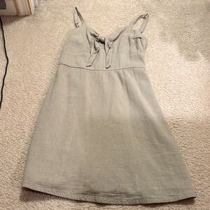 Hollister Khaki Smocked Skirt